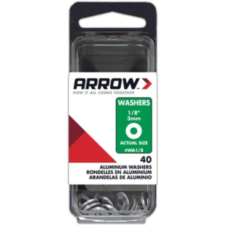 ARROW FASTENER Rivet Washer Alum 30Pk 1/8In WA1/8